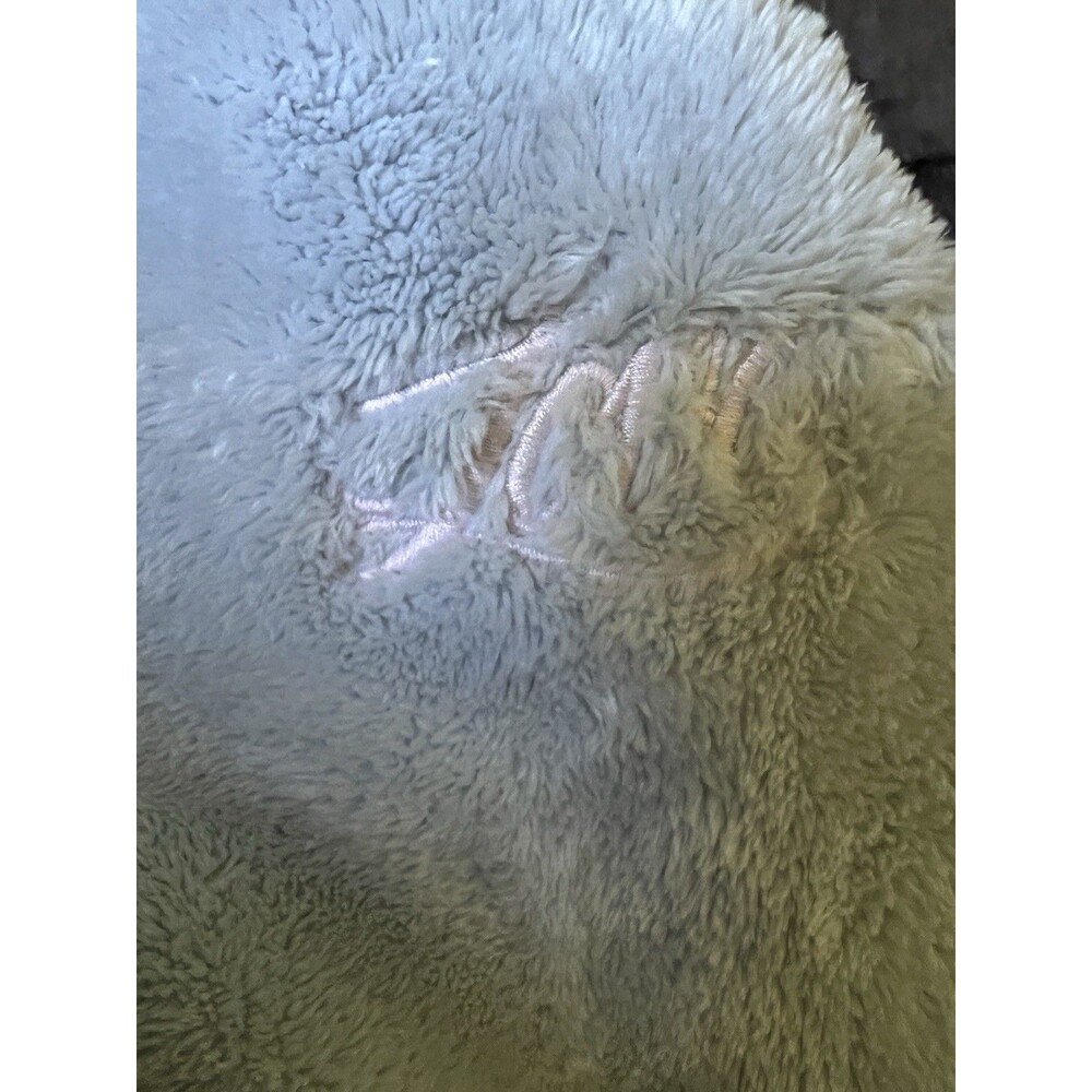 Victorias Secret Bath Robe Womens Sz M/L Blue Plush Cozy Lounge Warm Tie Front - Picture 10 of 12